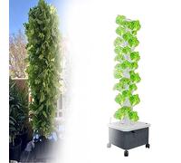 Hydroponic Growing System Kit, 45-Hole Vertical Plant Machine for Home Kitchen Gardening, Aquaponics Tower for Growing Fruits and Vegetables