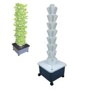 Hydroponic Growing System Kit - Vertical Garden for Indoor/Outdoor Plants, Complete Germination Set with Pump for Growing Fruits & Vegetables, Ideal for Urban Gardening