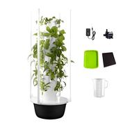 Hydroponic Growing System with Grow Lights and Aeroponic Tower for Indoor Herb Gardening