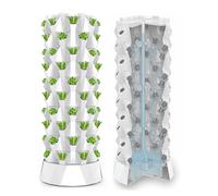Hydroponic Growing Tower System for Indoor Herb and Vegetable Cultivation with Hydration Pump and Accessories