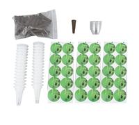 Hydroponic Seed Pod Kit Soilless Reusable High Water Absorbing Capacity with 30 Grow Sponges 30 Baskets Seed Starter Pods Kit for Garden