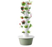 Hydroponic System Indoor Garden Kit with Pump for Herbs and Vegetables, Compact Soilless Planter for Balcony and Kitchen, Space Saving Design