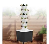 Hydroponic Tower Grow System - Vertical Garden Equipment for Soilless Plant Cultivation - Multi-Layer Indoor Gardening Solutions