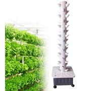 Hydroponic Tower Growing System, Vertical Gardening Kit for Indoor Herbs, Fruits, and Vegetables, 15 Floors, 45 Plant Sites