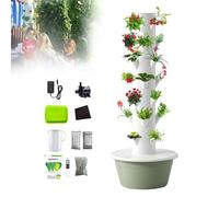 Hydroponic Tower Indoor/Outdoor Smart Garden, 5/7/9 Layers, Vertical Aeroponic Growing Kit, with Smart Timer, Silent Water Pump, Space-Saving,for Herbs, Fruits, and Vegetables 7Layer