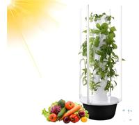 Hydroponic Tower Planter - Indoor Vertical Garden Kit with Smart Irrigation System, Durable ABS Structure for Growing Greens, Fruits, and Herbs