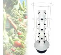 Hydroponic Tower Planter - Indoor Vertical Garden Kit with Smart Irrigation System, Durable ABS Structure for Growing Greens, Fruits, and Herbs