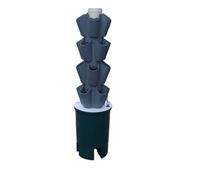 Hydroponic Tower Planting System - 10 Layers, 50 Holes for Efficient Vertical Gardening, Perfect for Indoor and Outdoor Plant Growth