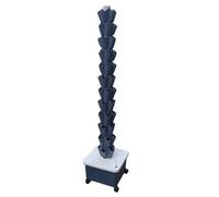 Hydroponic Tower Planting System - 10 Layers, 50 Holes for Efficient Vertical Gardening, Perfect for Indoor and Outdoor Plant Growth