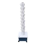 Hydroponic Tower Planting System - 10 Layers, 50 Holes for Efficient Vertical Gardening, Perfect for Indoor and Outdoor Plant Growth