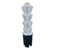 Hydroponic Tower Planting System - 10 Layers, 50 Holes for Efficient Vertical Gardening, Perfect for Indoor and Outdoor Plant Growth
