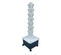 Hydroponic Tower Planting System - 10 Layers, 50 Holes for Efficient Vertical Gardening, Perfect for Indoor and Outdoor Plant Growth