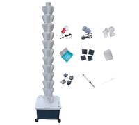 Hydroponic Tower System for Soilless Vertical Gardening, Multi-Layer Plant Cultivation Equipment