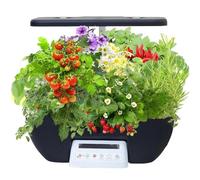 Hydroponics Growing Kit - 17-Hole Plant Germination System with Pump, Removable Water Tank, LED Grow Light, LCD Touch Panel for Home Gardening