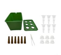 Hydroponics Growing Kit, Indoor Water Culture Grower Kit DIY Self Watering Hydroponics System Water Culture Planting Special Box For Herb Gardens(1 set of green)