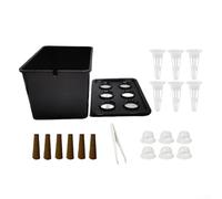 Hydroponics Growing Kit, Indoor Water Culture Grower Kit DIY Self Watering Hydroponics System Water Culture Planting Special Box For Herb Gardens(Black 1 set)