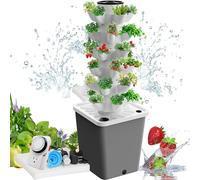 Hydroponics Growing System - 30 Pods Indoor Herb Garden Kit with Pump, Timer, Net Pots for Growing Herbs, Fruits, and Vegetables - Aeroponics Garden Setup