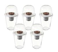 Hydroponics Growing System 5 Clear Hydroponic Cups Non Slip Germination 12