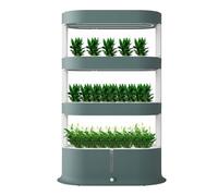 Hydroponics Growing System for Indoor Herb Garden, Remote Control LED Grow Light, Aquaponics Nursery Pots for Herbs, Fruits, and Vegetables, 4 Layers