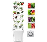Hydroponics Growing System Kit - Vertical Hydroponic Garden Tower for Lettuce Vegetables Herbs Strawberries - Indoor/Outdoor Aeroponic Tower Planter, Agrotonomy Towers for Balcony & Farming, 30 Pods