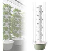Hydroponics Growing System Tower for Home Garden, Vertical Planter with LED Light for Herbs and Vegetables, 9 Layer Hydroponics Garden