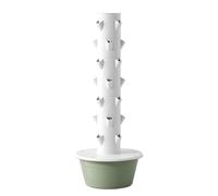 Hydroponics Growing System Vertical Tower with Automated Aeroponics and LED Grow Lights for Indoor Herb Gardening