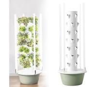 Hydroponics Growing System with LED Grow Lights, Indoor Vertical Aeroponics Tower Garden for Herbs and Vegetables
