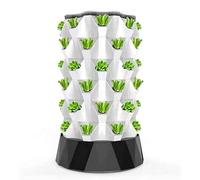 Hydroponics Tower Growing System, Indoor and Outdoor Vertical Garden Kit for Herbs, Fruits, and Vegetables, Soilless Growing Method