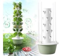 Hydroponics Tower Set, 20-36 Holes Growing System, Vertical Growing Kit, 9 Layer Hydroponic System for Home Gardening