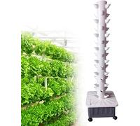 Hydroponics Tower System - Soilless Grow Kit for Leafy Vegetables, Indoor Hydroponic Gardening with Pump Timer, Efficient Hydroponic Farming Solution