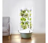 Hydroponics Tower with LED Grow Light,hydroponics growing system,hydroponic growing kits & systems,with Hydrating Pump, Adapter, Net Pots,for Herbs, Fruits and Vegetables.