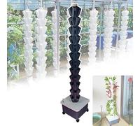 Hydroponics Vertical Growing System Kit with Hydrating Pump - Aquaponics Nursery Germination Kit for Herbs, Fruits and Vegetables, 12 Layers