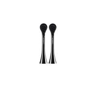 Hydrosonic Black is White Carbon Whitening Brush Heads, 2 Pieces - Curaprox Activated Charcoal Electric Replacement Toothbrush Heads.