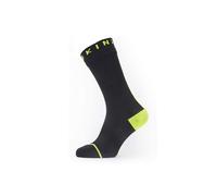 Sealskinz Hydrostop Cold Weather Socks - Black/Neon Yellow - Small