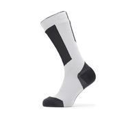 Sealskinz Hydrostop Cold Weather Socks - Grey/Black/Yellow - Medium