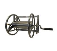 HydroSure 100 m Heavy-Duty Wall-Mounted Hose Reel - Large Capacity Outdoor Garden Hose Storage Cart with Sturdy Frame and Smooth Crank Winding, Weather-Resistant Design for Lawn, Patio