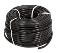 HydroSure 13mm x 100m Flexible Garden Hose Pipe, Reinforced Black Hose Pipe | Durable Reinforced Water Line for Domestic Irrigation, Kink Resistant UV Protected Outdoor Hose