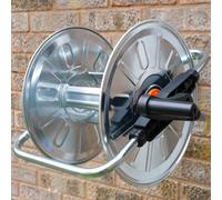 HydroSure 50m Wall mounted Garden Hose Reel With Swing Function