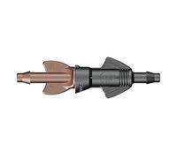 HydroSure Adjustable in-Line Dripper 0-6 L/H - Pack of 100 Garden Irrigation Emitters with Adjustable Flow Control for Lawn, Plant Beds, Pots and Vegetable Patches