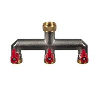 HydroSure Chrome Three Way Water Distributor 3/4" Female