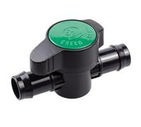 HydroSure Green Back Valve 16 mm - Pack of 20 One-Way Irrigation Check Valves with Barbed Ends for 16 mm Tubing, Prevents Backflow and Maintains Water Pressure in Garden Drip and Sprinkler Systems