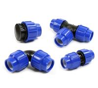 HydroSure Mixed Compression Fitting Bag 20 mm - Pack of 15 Comprehensive Garden Irrigation Connector Kit Including Straight Couplings, Elbows, End Plugs and Tees