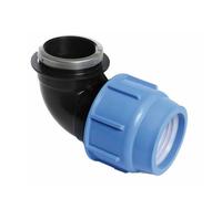 HydroSure WRAS-Approved Elbow Compression to Female Thread 25 mm x 1/2" - Pack of 3 Garden Irrigation Elbow Pipe Fittings with 1/2" BSP Female Thread and WRAS Water-Safe Certification