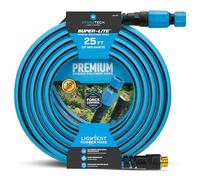 HydroTech Super-Lite Hybrid Polymer Garden Hose 5/8" x 25 ft - Ultra Lightweight Kink-Resistant Water Hose, Drinking Water Safe, Durable Hybrid Polymer Construction with Force Control Technology