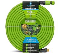 HydroTech Super-Lite Hybrid Polymer Garden Hose 5/8" x 50 ft - Ultra Lightweight Kink-Resistant Water Hose, Drinking Water Safe, Durable Polymer Construction with Force Control Technology