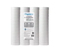 HYDROVOS 2.5" x 10" 5 Micron Whole House Water Filter, NSF Certified 10 Inch Grooved Sediment Filter with 6-Month Filter Life, 4 Pack