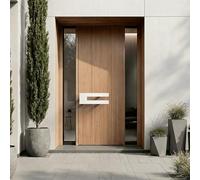 HYDROWARE Portal Luxury Front Door Handle - Modern Entry Door Pull, Premium Stainless Steel, Brushed Satin Finish, Designer Hardware for Main Doors