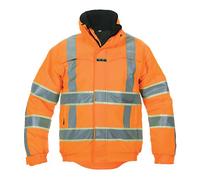 Hydrowear India High Visibility Pilot Jacket with Glow in the Dark GIS Tape Orange S HYD131005ORS