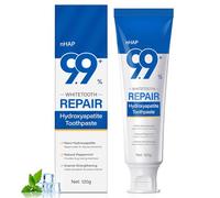 Hydroxyapatite Toothpaste 120g, Natural Peppermint Repairs Teeth & Reduces Sensitivity Nano Hydroxyapatite Toothpaste, with 9.9% Hydroxyapatite for Whiter Teeth & Fresher Breath, Fluoride-Free