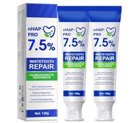 Hydroxyapatite Toothpaste, 7.5% Hydroxyapatite Enamel Care Toothpastes, Nano Hydroxyapatite Toothpaste for Enamel Repair & Tooth Strengthening, Fluoride-Free, for Sensitive Teeth, Fresh Breath-2 (2)